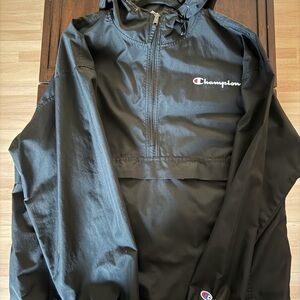 Title: Champion Men’s XL Black Packable Stadium Windbreaker Jacket